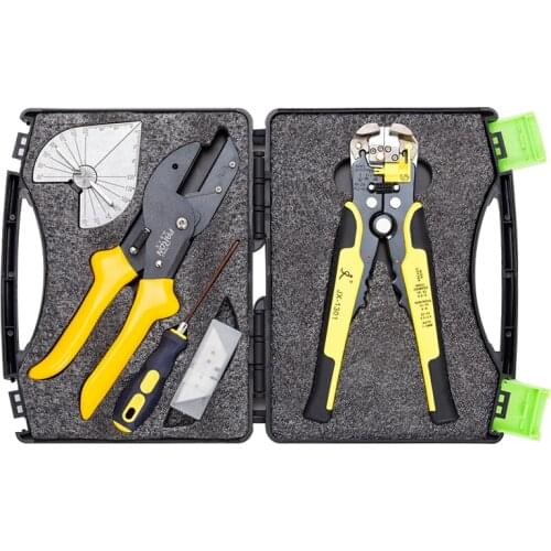 Mitre Shear Scissors 45 to 135 Degree Adjustable Angle Mitre Siding Wire Duct Cutter Terminals Wire Stripper Cable Cutter Tools