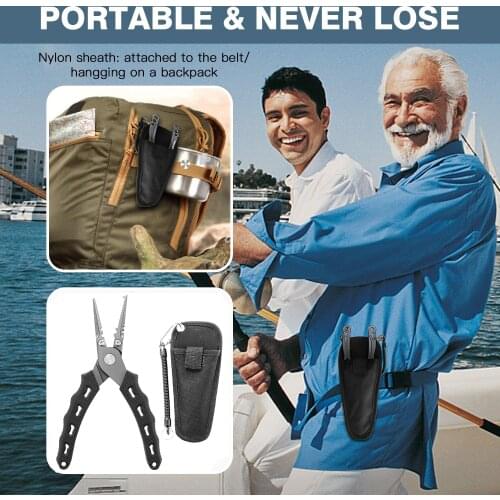 Outdoor Lure Pliers Unhooking Pliers Fish-Controlling Fishing Pliers 6-inch Sea Fishing Wire-Cutting Pliers Steel-Controlled