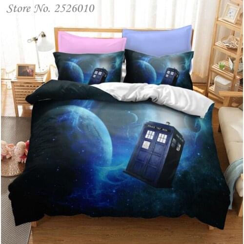 Doctor Who 3D Bedding Set Children Character Printed Duvet Cover Set Bed Linens Twin Full Queen King