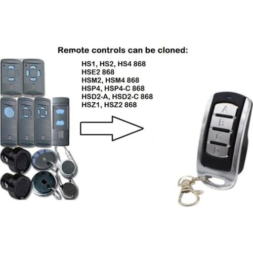 For HSE2 868 MHz garage door remote control HSM2, HSM4 868 garage door remote control gate control hot sell