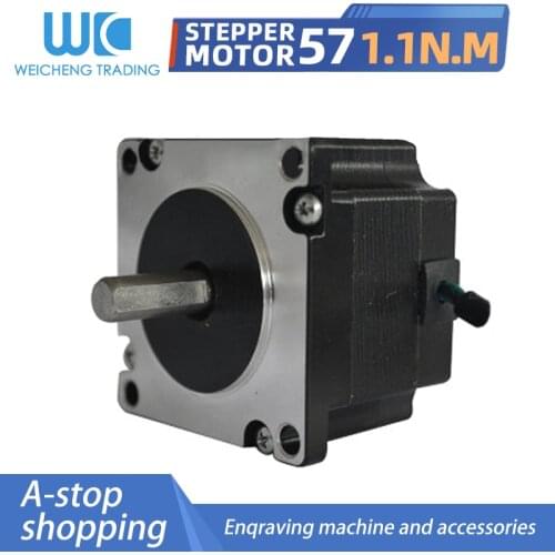 1.8 degree hybrid 57 stepper motor 51mm torque 1.1nm 6.35mm/8mm engraving machine 3d printing stepper motor