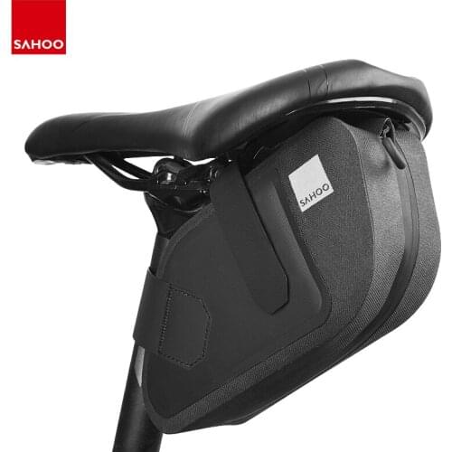Sahoo Full Waterproof Bike Bag MTB Road Bike Saddle Bag Cycling Back Tail Seat Pack Pannier With Interior Mesh Pocket Wedge