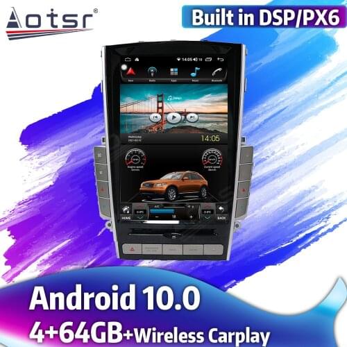 Tesla Vertica Screen For Infiniti Q50 Q50L Q60S Android Car Multimedia Player Auto GPS Navigation Radio Stereo Video Carplay DSP