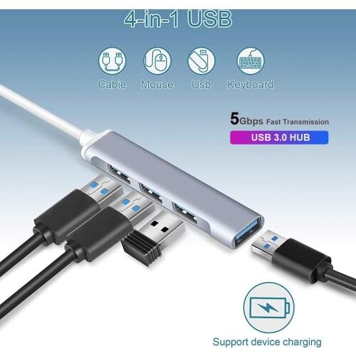 USB C HUB 3.0 Type C 3.1 High Speed 4 Port Multi Splitter Adapter OTG USB for Macbook Pro 13 15 Air Mi Pro HUAWEI PC Accessories
