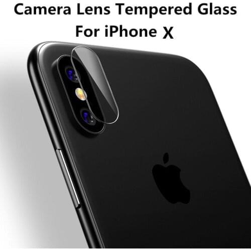 2PCS For iPhone X Camera Lens Screen Protector for iPhone X iPhoneX Camera Tempered Glass Back Camera Lens Protective Film