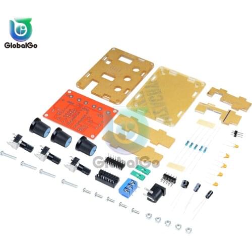 1 set XR2206 Signal Generator Sine/Triangle/Square Output 1Hz-1MHz Adjustable Frequency Amplitude Signal Generator With Case