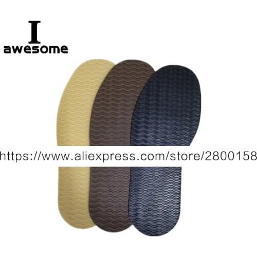 1 Pair DIY Rubber Full Sole Repair Shoes Tire Grain Wave Pattern Repair Worker Shoes Outsole 4mm Stick On Full Soles Heel Pads