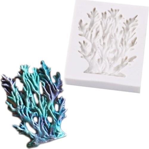 1PC Tree Branch Sugarcraft Sea Coral Silicone Mold Fondant Mold Cake Decorating Tools Chocolate Mold
