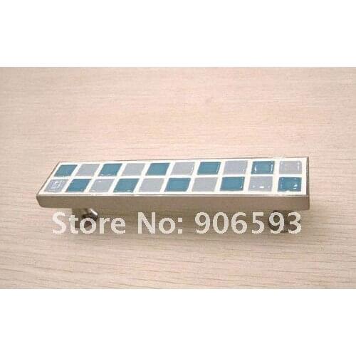 12pcs lot free shipping blue mosaic cabinet handles