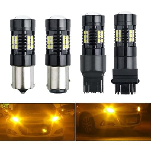 2X T20 7443 W21/5W T25 3157 1156 BA15S 1157 P21/5W BAY15D LED Auto Light Bulbs 3030 Car Tail Lamp DRL Backup light White Red 12V