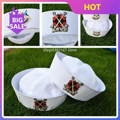 2020 Men and Women Seaman Big Arrow Sailor Navy Cap Captain Sailor Hat Cap Performance Military Hatsfor Adult and Kid