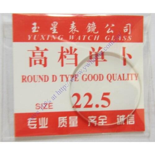 Freeshipping New 1x Convex Spherical Glass Watch Crystal diameter 22.5 mm Edge Thick 1.0mm