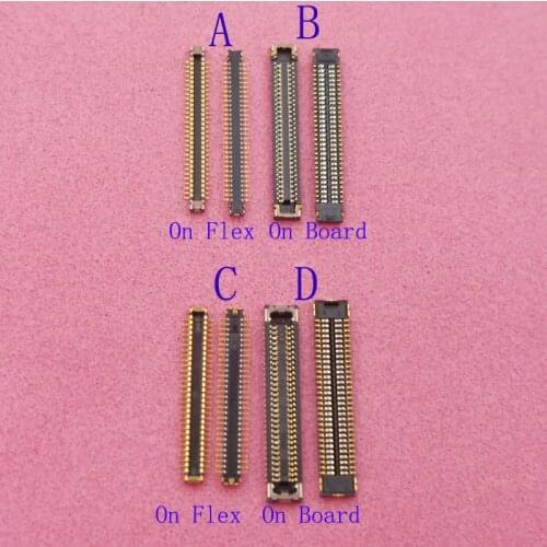 1Pcs LCD Display Screen Flex FPC Connector For Samsung Galaxy A01 V A015F 2020 A015 M01 M015 M015F DS G Plug On Board 60 pin