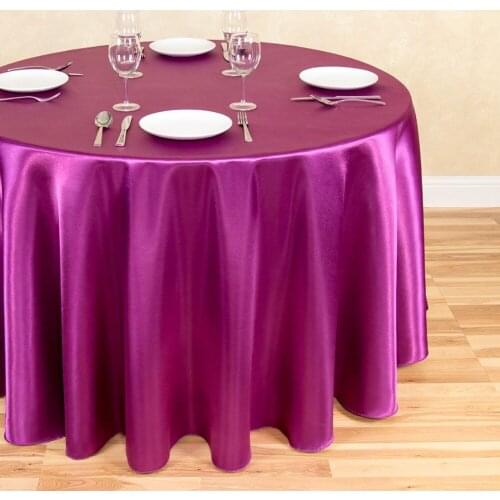 HAORUI Satin Tablecloths On The Table