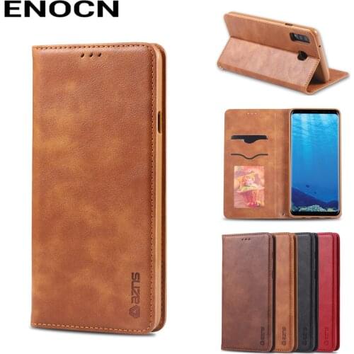 Magnetic FlipCase For Samsung Galaxy A8star Case Samsung A9star over Leather Wallet Card Slots Luxury Retro Folding Phone Case