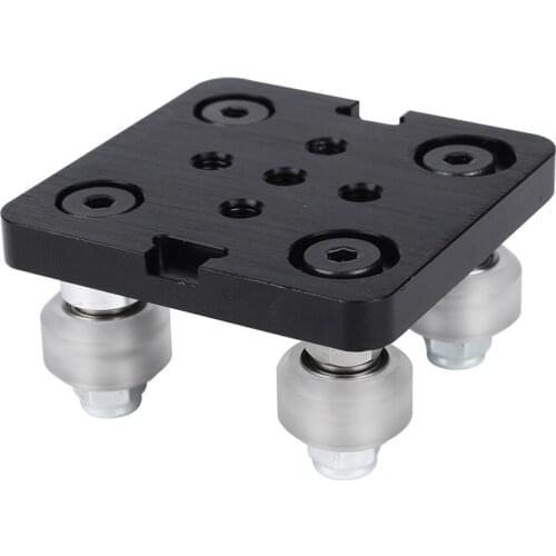 Mini V Gantry Rod Plate with Wheel for Aluminum Profile Set for CNC Kossel Nema 23 White Wheel 3D Printer Accessories