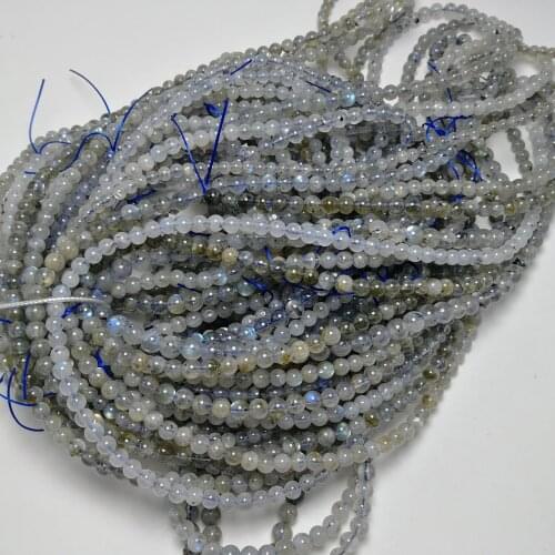 Natural Gemstones Round Faceted Loose Beads DIY Bracelet Necklace Moonstone Jewelry Chakra Crystal Decoration Gifts 1 Strand