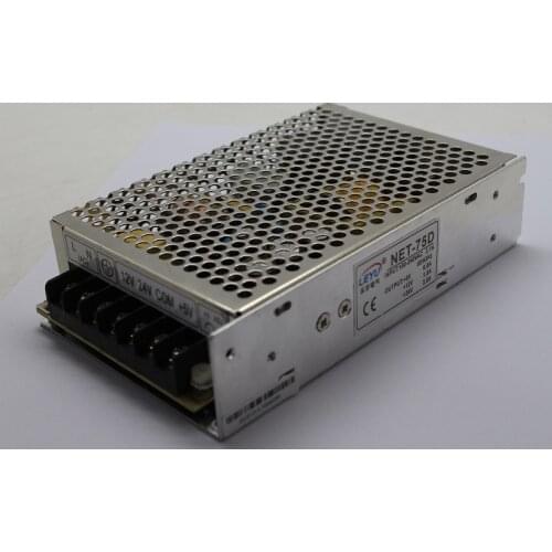 NET-75D 2016 High efficiency Triple output 5v 12v 24v SMPS switching power supply with CE RoHS approved