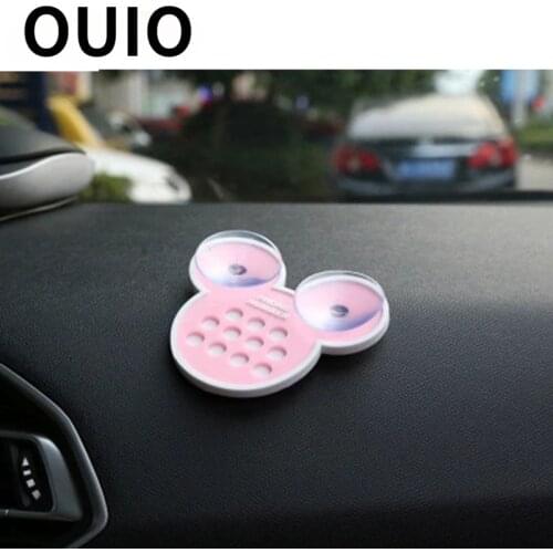 OUIO Car cartoon temporary parking card number plate for Ford Focus 2 3 VW Passat B6 B5 B7 T4 Skoda Rapid Fabia Octavia A5 A7