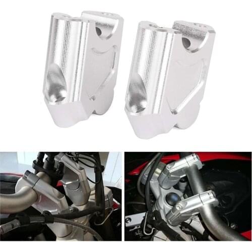 CNC Billet HandleBar Fat Bar Risers Mount Clamp Adaptor For BMW F700GS F650GS 2008 2009 2010 2011 2012 2013 2014 2015 2016 2017