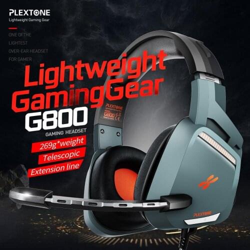 PLEXTONE G800 Gaming Headset Wired Headphones Over-Ear Lightweight headsets with mic for PS4 PC Mobile Phone Headset Gamer