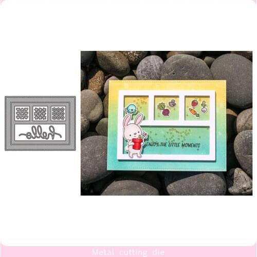 Rectangular window frame Metal Cutting Dies for DIY Scrapbooking Photo Album Decorative Embossing Paper Card Crafts Die Cut 2019