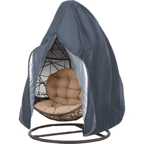 230*200cm Waterproof Zipper Type Outdoor Patio Hanging Chair Dust Cover Heavy Duty Swing Chair Covers Dust Cover Outdoor Garden