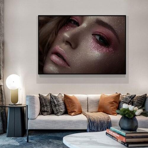 Modern Fashion Sexy Woman Oil Painting on Canvas Posters and Prints Scandinavian Wall Art Picture for living room