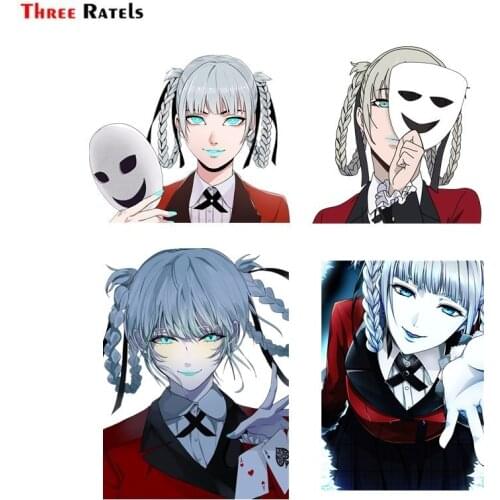 Three Ratels FC804 for kakegurui Momobami anime girl car body sticker laptop decal
