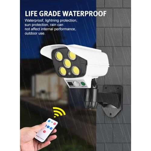 New Solar Street Lights Outdoor Solar Lamp Simulation monitoring Monitoring Lamp Decoration For Lawns Patio Yard Garden