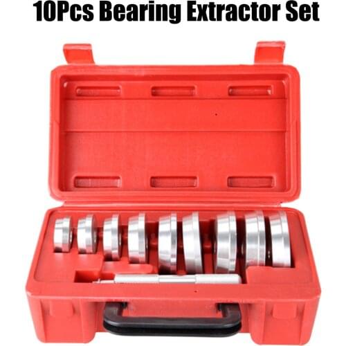 10Pcs Bearing Race & Seal Bushing Driver Set Universal Bush Drive Seal Kit for Automotive Wheel Bearings with Storage Box