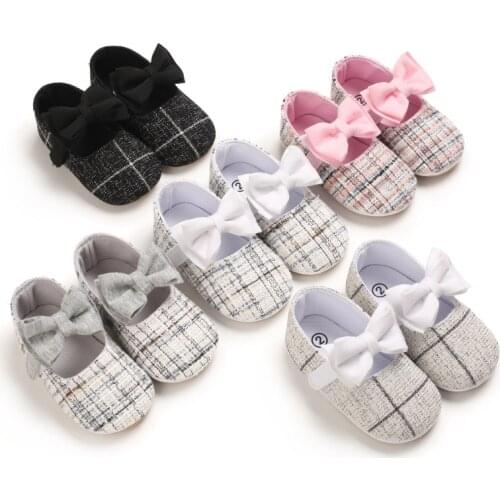2021 Cute Bowknot Baby Girls Shoes Infant Newborn Princess Shoes Spring First Walkers Lovely Baby Girl Birthday Party Shoes