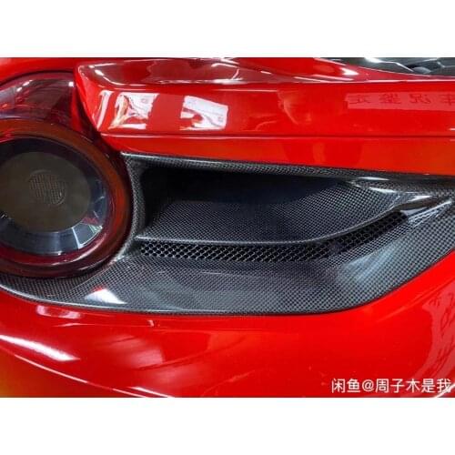 488 Dry Carbon Fiber taillights eyebrows For Ferrari 488 car body kit