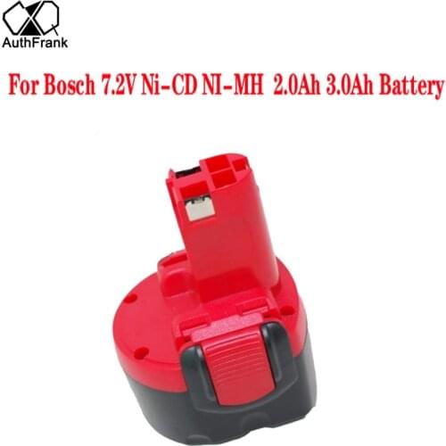 7.2V Ni-CD NI-MH 2.0Ah 3.0Ah Replacement Battery For Bosch 2 607 335 587,2607335587,BH-744,B-8308,GSR7.2-1/GSR7.2-2