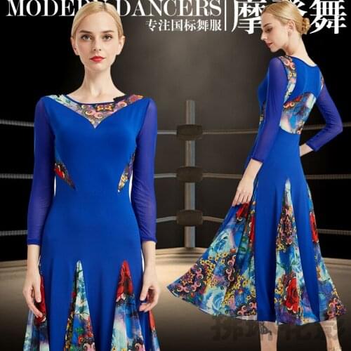 New ballroom dance competition dress dance ballroom waltz dresses standard dance dress women ballroom dress Y056