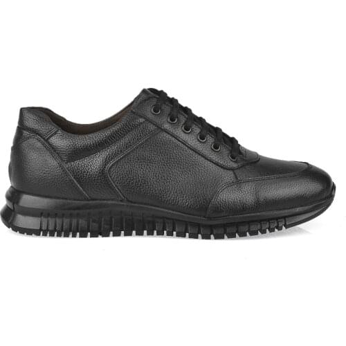 Zia Men 'S Black Genuine Leather Shoes