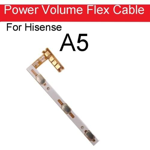 Power Volume Flex Cable For Hisense A5 Power On/OFF Side Button+Volume Control Flex Ribbon Repair Parts