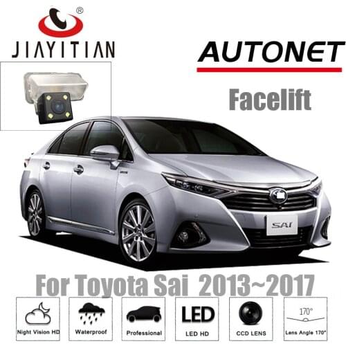 JIAYITIAN Rear View Camera For Toyota Sai 2013~2017 Facelift CCD Night Vision Reverse Camera license plate camera backup camera