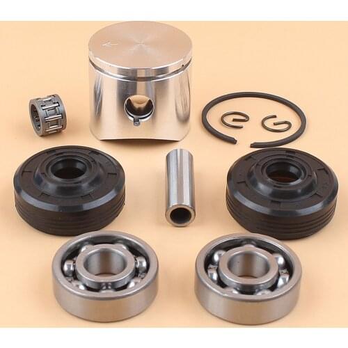 38mm Piston Ring Crank Ball Bearing Oil Seals Kit Fit HUSQVARNA 36 136 136LE 137 137e Chainsaw Engine Parts