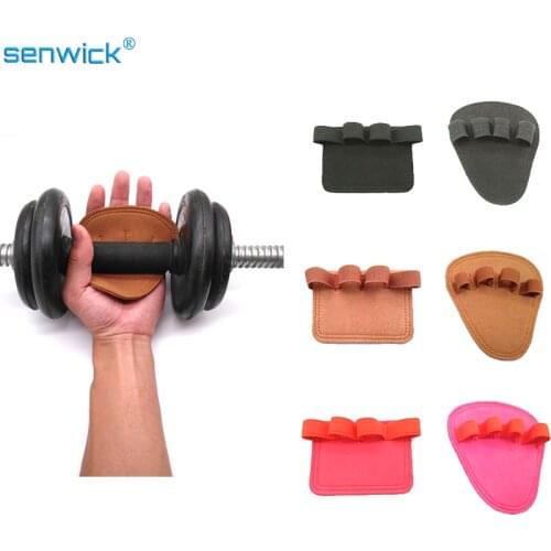 Pure Leather Soft Gloves Gymnastics-Grips Lifting-Training-Gloves Weight Hand-Palm Body-Building Fitness