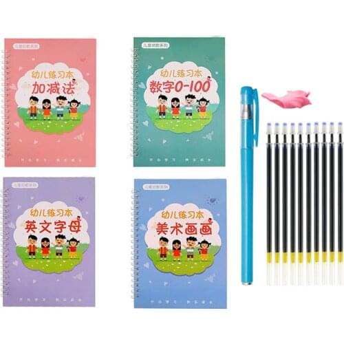 Magic Calligraphy Set That Can Be Reused English Handwriting Copybook Set Preschool Kindergarten Practice Calligraphy NK-Sho