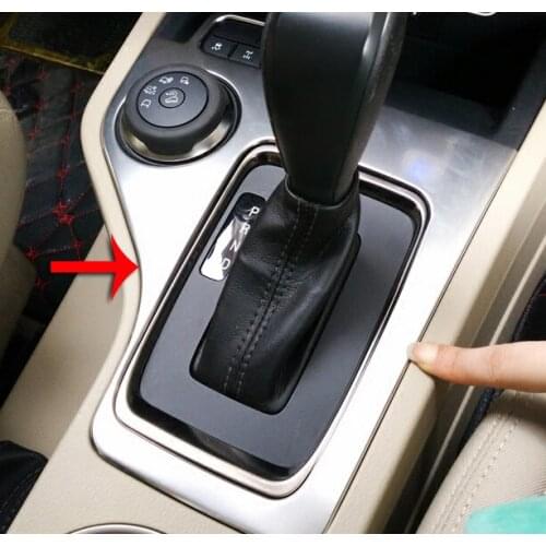 Stainless Steel Interior Gearshift Shift Gear Panel Frame Cover Trim Bezel Car-Styling Molding For Ford Everest 2016 2017 2018