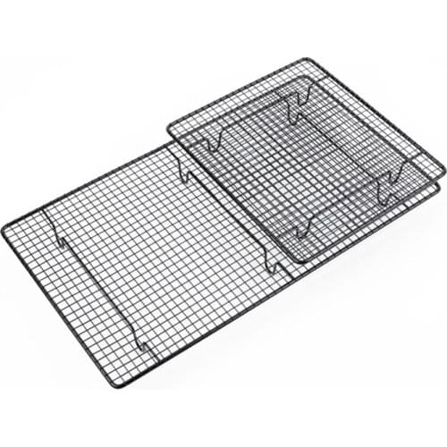 Cooling Rack - Baking Rack, Fits Cookies Cakes Breads Baking - Safe for Cooking Roasting Grilling, Non Stick Carbon steel