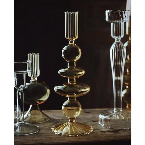 Candle Holders for Home Decor Glass Wedding Decorations Centerpieces Candlestick Holder Candle Stick Holder