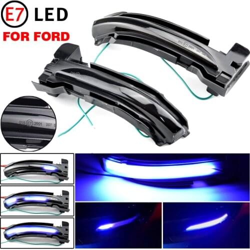 For Ford Focus 4 MK4 2019 2020 LHD Dynamic LED Turn Signal Lights Blinker Sequential Rear View mirror Turn Signal Light