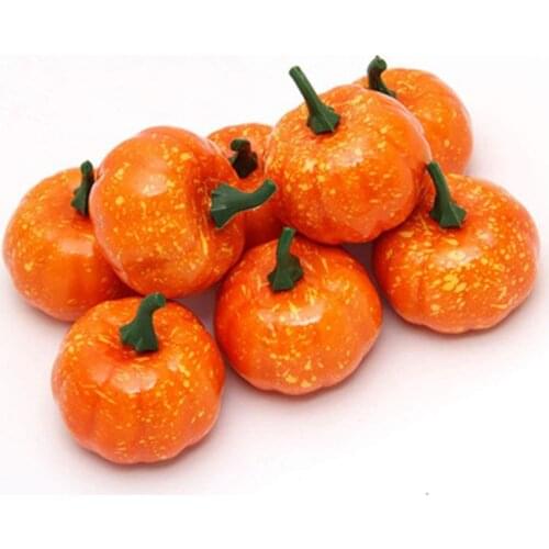 Halloween Props Simulation Pumpkin 5.5cm Halloween Pumpkin Model 12/set Ornaments Photography Photo Props Decoration