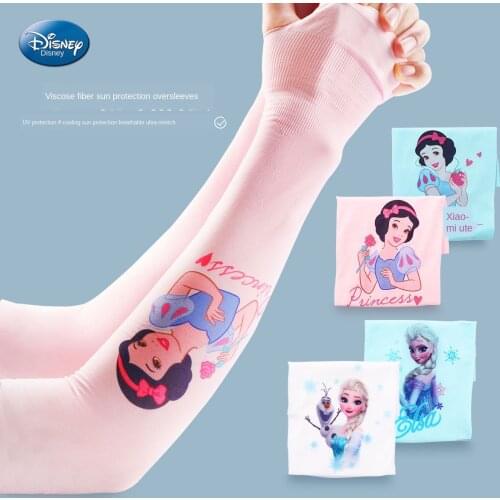 Disney children ice silk sleeves girls summer thin style sunscreen ice sleeves baby kids student cute sleeves ultra-thin