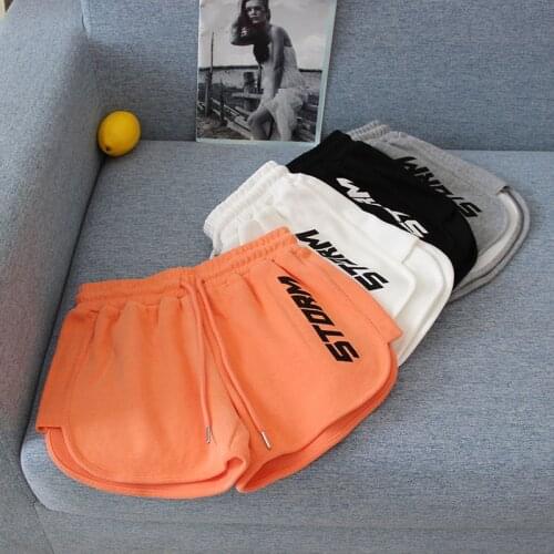 Women short Casual Running Sports Shorts Waistband Elastic Waist Shorts Fashion Female Girls Loose Shorts