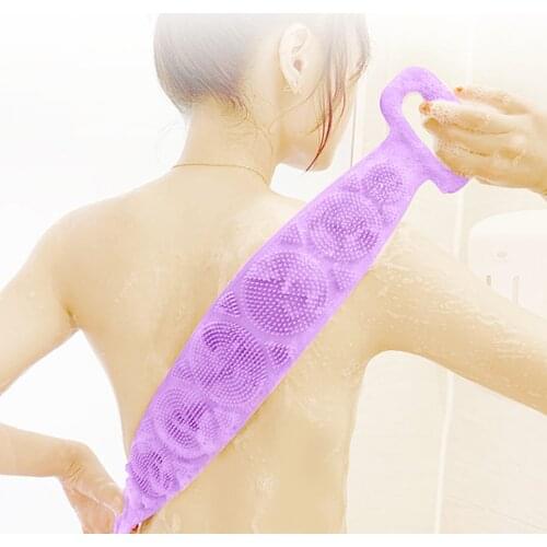 Silicone Brushes Bath Towels Scrubber Multi-functional Back Scrub Tool Home Bathroom Body Massage Skin Clean Shower Towel Brush
