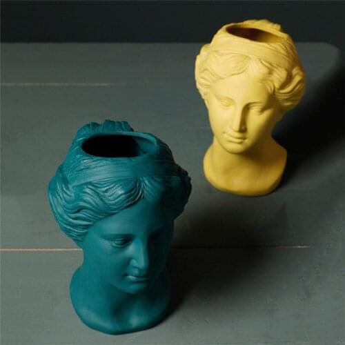 [Modern] Succulents Vase flower Pot Greek Goddess Vase ornaments Nordic Ornaments Venus flower Decoration Statue Ceramic Crafts